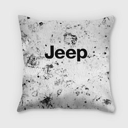 Подушка квадратная Jeep dirty ice, цвет: 3D-принт