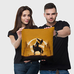 Подушка квадратная Ноа планета обезьян, цвет: 3D-принт — фото 2