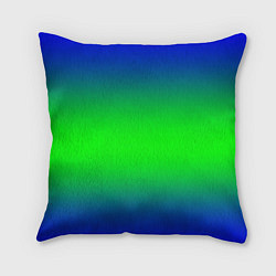 Подушка квадратная Зелёный градиент текстура, цвет: 3D-принт