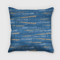 Подушка квадратная Фитнес графика, цвет: 3D-принт