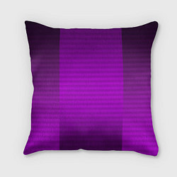 Подушка квадратная Фиолетовый градиентный полосатый комбинированный у, цвет: 3D-принт
