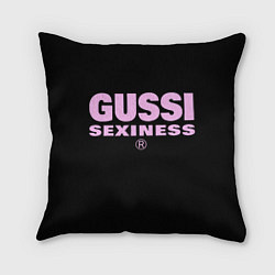 Подушка квадратная Гусси - сексуальность, цвет: 3D-принт