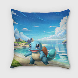 Подушка квадратная Pokemon Squirtle, цвет: 3D-принт