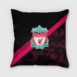 Подушка квадратная Liverpool sport fc club, цвет: 3D-принт
