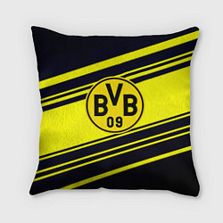 Подушка квадратная Borussia sport geometry, цвет: 3D-принт