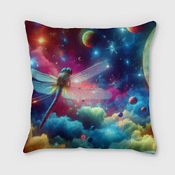 Подушка квадратная Space dragonfly - ai art fantasy, цвет: 3D-принт