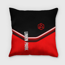 Подушка квадратная Linkin park geometry line steel, цвет: 3D-принт