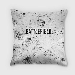 Подушка квадратная Battlefield dirty white craters