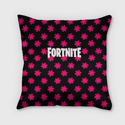 Подушка квадратная Fortnite snowflake pattern, цвет: 3D-принт