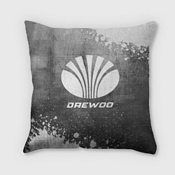 Подушка квадратная Daewoo - grey gradient, цвет: 3D-принт