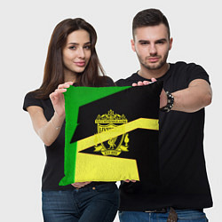 Подушка квадратная Liverpool geometry sport, цвет: 3D-принт — фото 2