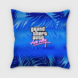 Подушка квадратная GTA vice city тропики, цвет: 3D-принт