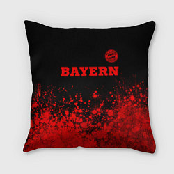 Подушка квадратная Bayern - red gradient посередине, цвет: 3D-принт
