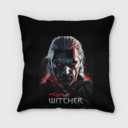 Подушка квадратная The Witcher dark style, цвет: 3D-принт