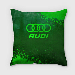 Подушка квадратная Audi - green gradient, цвет: 3D-принт