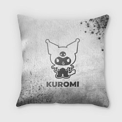 Подушка квадратная Kuromi - white gradient, цвет: 3D-принт