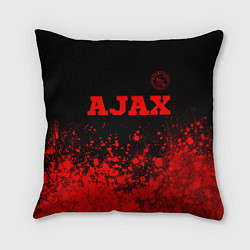 Подушка квадратная Ajax - red gradient посередине, цвет: 3D-принт