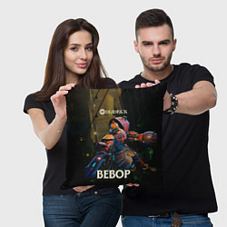 Подушка квадратная Bebop Deadlock, цвет: 3D-принт — фото 2