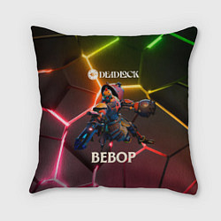 Подушка квадратная Deadlock Bebop неоновые плиты, цвет: 3D-принт