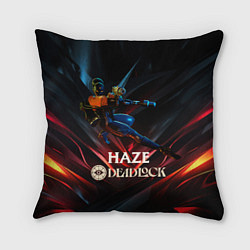 Подушка квадратная Deadlock Haze dark, цвет: 3D-принт