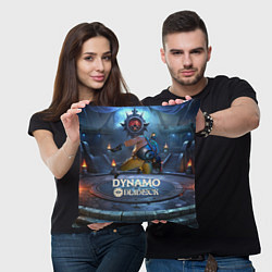 Подушка квадратная Deadlock Dynamo, цвет: 3D-принт — фото 2