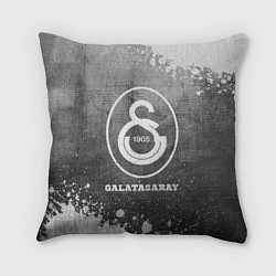 Подушка квадратная Galatasaray - grey gradient, цвет: 3D-принт