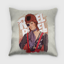 Подушка квадратная David Bowie Rebel, цвет: 3D-принт