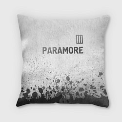 Подушка квадратная Paramore - white gradient посередине, цвет: 3D-принт