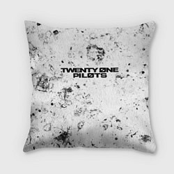 Подушка квадратная Twenty One Pilots dirty ice, цвет: 3D-принт