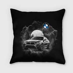 Подушка квадратная BMW закат солнца, цвет: 3D-принт