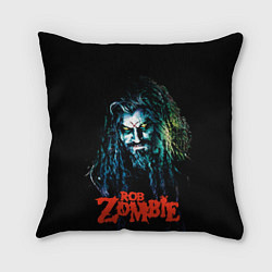 Подушка квадратная Rob zombie portrait, цвет: 3D-принт