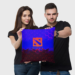 Подушка квадратная Dota 2 броня текстура, цвет: 3D-принт — фото 2