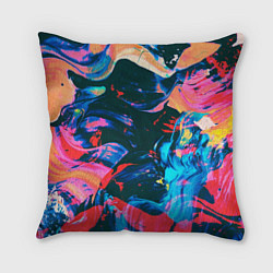 Подушка квадратная Colors, цвет: 3D-принт