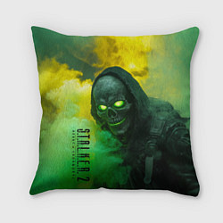 Подушка квадратная Stalker 2 скелет череп, цвет: 3D-принт