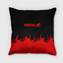 Подушка квадратная Portal fire abstraction, цвет: 3D-принт