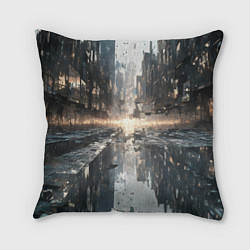 Подушка квадратная Сюрреализм абстракция, цвет: 3D-принт