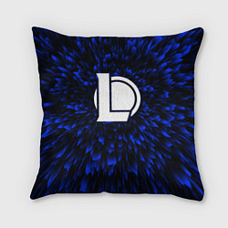 Подушка квадратная League of Legends blue energy, цвет: 3D-принт