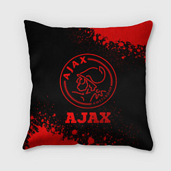 Подушка квадратная Ajax - red gradient, цвет: 3D-принт