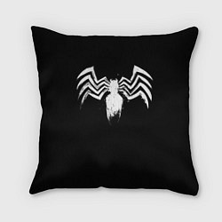 Подушка квадратная Venom - logo, цвет: 3D-принт