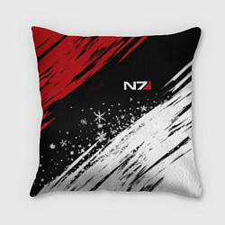 Подушка квадратная Mass Effect - Merry Christmas, цвет: 3D-принт