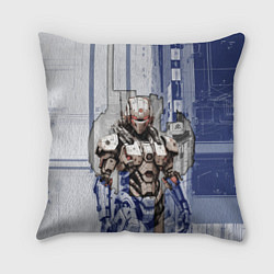 Подушка квадратная Футуристичный робот, цвет: 3D-принт