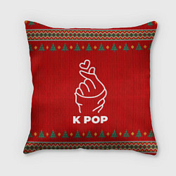 Подушка квадратная K Pop new year, цвет: 3D-принт