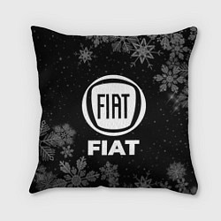 Подушка квадратная Снежный Fiat, цвет: 3D-принт