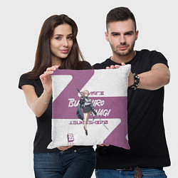 Подушка квадратная Цукисиро Янаги - ZZZ, цвет: 3D-принт — фото 2