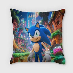 Подушка квадратная Sonic красочный мир, цвет: 3D-принт