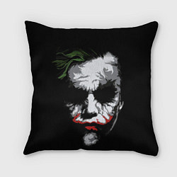 Подушка квадратная Joker - хит леджер, цвет: 3D-принт