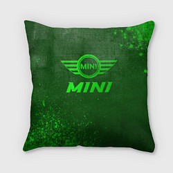 Подушка квадратная Mini - green gradient, цвет: 3D-принт