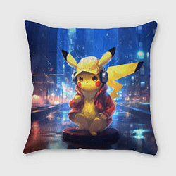 Подушка квадратная Диджей Пикачу, цвет: 3D-принт