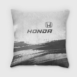 Подушка квадратная Honda - white gradient посередине, цвет: 3D-принт