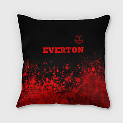 Подушка квадратная Everton - red gradient посередине, цвет: 3D-принт